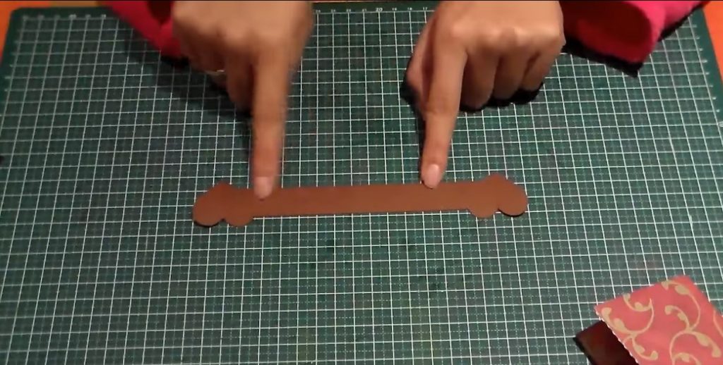 Últimos pasos para realizar la tarjeta cinta de cierre