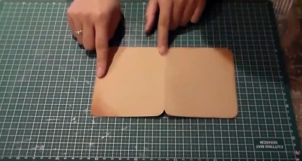 Primeros pasos para realizar la tarjeta medidas cartulina