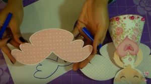 alas en cartulina - ángeles decorativos