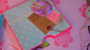 caja lista para guardar álbum de fotos scrapbook 