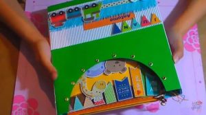 decoracion - tarjeta para niños con caja decorativa