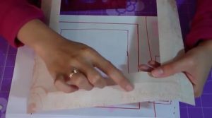 marco en cartulina letra decorativa