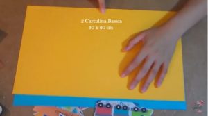 cartulina - tarjeta para niños con caja decorativa