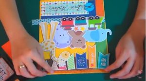 figuras decorativas - tarjeta para niños con caja decorativa