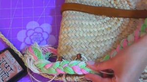 cosido de la trenza para decoración de bandoleros 