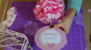 decoración con topper - jaula decorativa