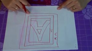 base para el 2do marco de la  letra decorativa