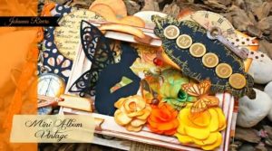  mini álbum scrap vintage listo