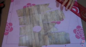 molde en cartulina - casita para pájaro