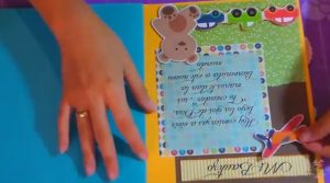 carritos- tarjeta para niños con caja decorativa