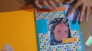 foto - tarjeta para niños con caja decorativa