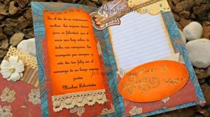 interior tarjeta de felicitación para boda