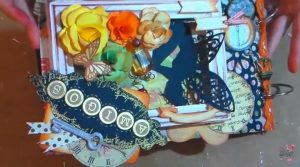  mini álbum scrap vintage