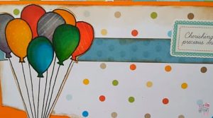 Álbum de bebé oso, Decoración de hojas 2 