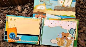 Ideas de decoración para el álbum de bebé oso 3