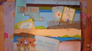 Álbum bebé oso, caja decorada 7 
