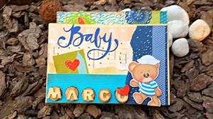 álbum scrapbook de bebé - caja