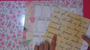 cartulinas cortadas -  tarjeta scrapbook de amor