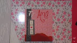 tarjeta scrapbook de amor - decoración 2