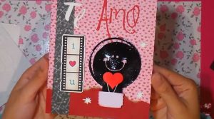 tarjeta scrapbook de amor - decoración 3