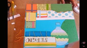 parte de la decoracion -  caja scrapbook para el álbum 