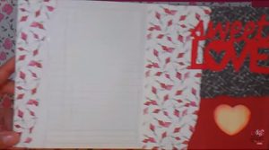 tarjeta scrapbook de amor - decoración 4