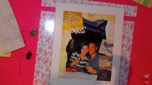 decoración 1 del portaretrato scrapbook 