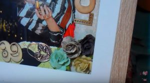 decoración 2 del portaretrato scrapbook 