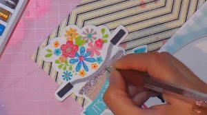 detalle escarchado -  tarjeta para el día del amor del amor y amistad