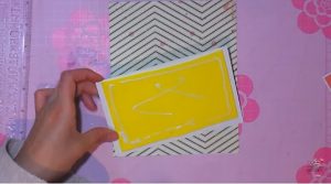 foam para efecto 3d en  tarjeta para el día del amor del amor y amistad