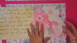 pagina 1 -  tarjeta scrapbook de amor