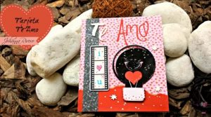 tutorial tarjeta scrapbook de amor