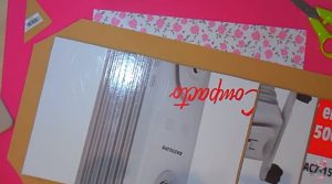 álbum de fotos grande - cortar esquinas