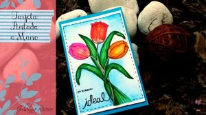 Tarjeta pintada a mano tutorial