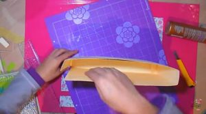 armar caja decorativa del  álbum scrapbook de bebé