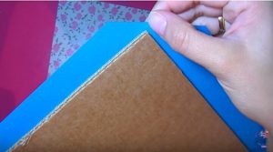 Encuadernación para álbum de firmas - cortar esquinas 