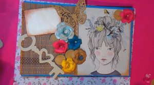 decoración de portada de álbum libro de firmas - decoraciones en madera