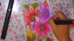 tarjeta pintada con acuarela  4