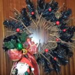 Cómo hacer un adorno de navidad para la puerta