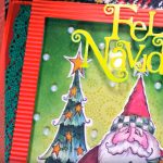 Tarjeta de navidad divertida: papá Noel