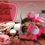 Como Decorar mesa de dulces scrapbook, cesta decorativa