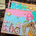 Mini álbum scrapbook para bebé princesa