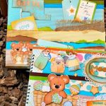 Álbum de bebé oso, Decoración de hojas 3