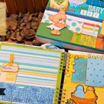 Álbum bebé oso, decoración de hojas parte 3, Scrapbook