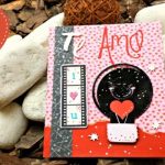 Tarjeta scrapbook Te Amo