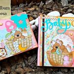 Mini álbum scrapbook para bebé princesa 2